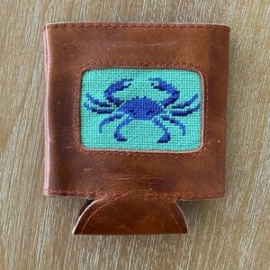 Smathers & Branson leather crab koozie